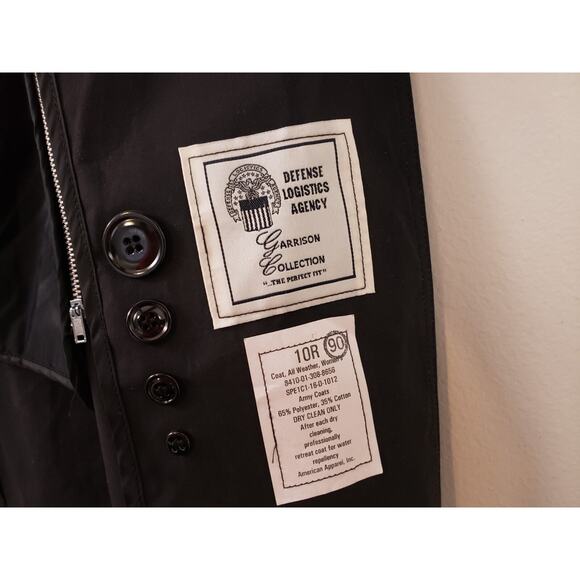 (9) DLA Garrison Collection Womens Jacket Trench Coat Size 10R Army Military - Picture 7 of 8